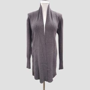 Shawl collar cardigan in grey 