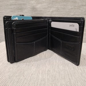Inner view of black color men's wallet