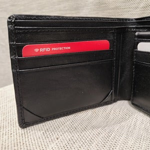 RFID protected flap wallet