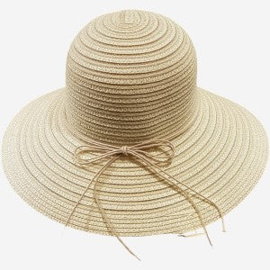 Beige color summer hat