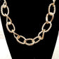 Detailed view of chain link necklace 