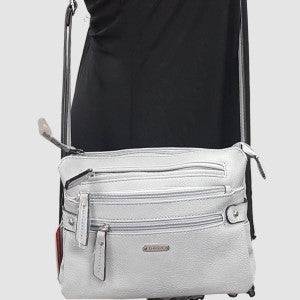 Side bag in light blue with adjustable shoulder strap